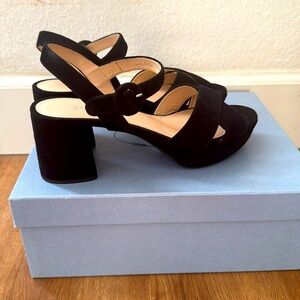 PRADA Suede Sandals